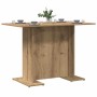 Mesa de comedor madera ingeniería roble artisan 110x60x75 cm en Mesas de cocina y de comedor | Comprar online en Foro24