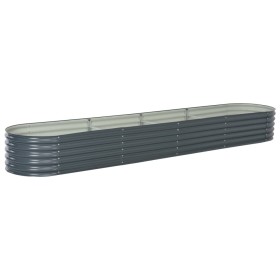 Arriate de acero galvanizado gris 400x80x44 cm de vidaXL, Maceteros y jardineras - Ref: Foro24-45526, Precio: 159,95 €, Descu...