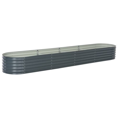 Arriate de acero galvanizado gris 400x80x44 cm de vidaXL, Maceteros y jardineras - Ref: Foro24-45526, Precio: 150,02 €