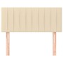 Kopfteil aus cremefarbenem Stoff, 80 x 5 x 78/88 cm von , Kopf- und Fußteile - Ref: Foro24-346205, Preis: 37,16 €, Rabatt: %
