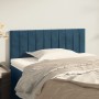 Dunkelblaues Samtkopfteil 90x5x78/88 cm von , Kopf- und Fußteile - Ref: Foro24-346226, Preis: 47,82 €, Rabatt: %