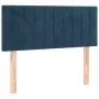 Dunkelblaues Samtkopfteil 90x5x78/88 cm von , Kopf- und Fußteile - Ref: Foro24-346226, Preis: 46,83 €, Rabatt: %