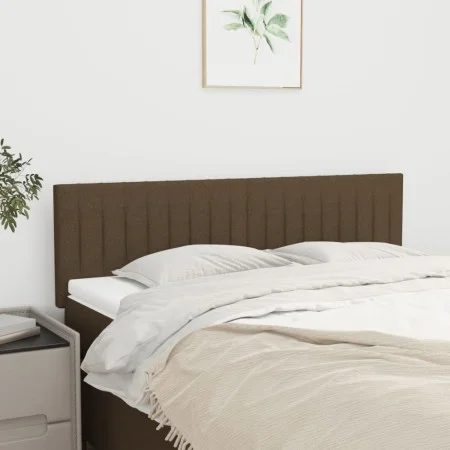 Cabeceros 2 unidades tela marrón oscuro 72x5x78/88 cm de , Cabeceros y pies de cama - Ref: Foro24-346245, Precio: 53,03 €, De...