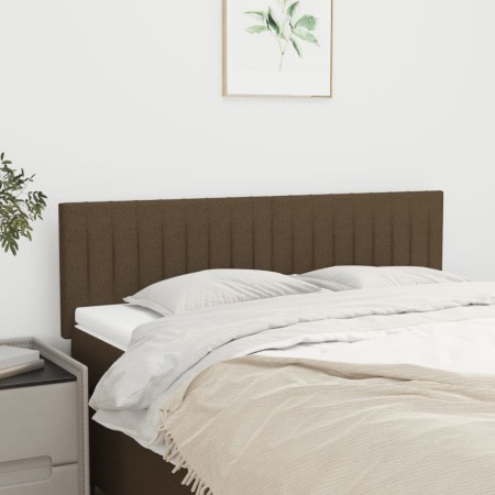Kopfteile 2 Einheiten dunkelbrauner Stoff 72x5x78/88 cm von , Kopf- und Fußteile - Ref: Foro24-346245, Preis: 54,15 €, Rabatt: %