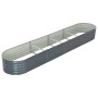 Arriate de acero galvanizado gris 400x80x44 cm de vidaXL, Maceteros y jardineras - Ref: Foro24-45526, Precio: 150,02 €