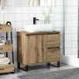 Mueble de lavabo madera de ingeniería roble artisan 65x33x60 cm en Muebles de baño | Comprar online en Foro24