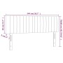 Kopfteile 2 Einheiten dunkelbrauner Stoff 72x5x78/88 cm von , Kopf- und Fußteile - Ref: Foro24-346245, Preis: 54,15 €, Rabatt: %