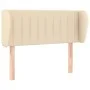 Cabecero de tela color crema 83x23x78/88 cm de , Cabeceros y pies de cama - Ref: Foro24-3117361, Precio: 51,88 €, Descuento: %