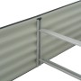 Graues Blumenbeet aus verzinktem Stahl, 400 x 80 x 44 cm von vidaXL, Töpfe und Pflanzgefäße - Ref: Foro24-45526, Preis: 159,9...
