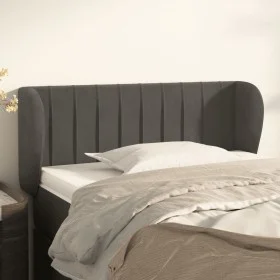 Kopfteil aus dunkelgrauem Samt, 93 x 23 x 78/88 cm von , Kopf- und Fußteile - Ref: Foro24-3117419, Preis: 50,37 €, Rabatt: %