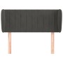 Cabecero de terciopelo gris oscuro 93x23x78/88 cm de , Cabeceros y pies de cama - Ref: Foro24-3117419, Precio: 51,88 €, Descu...
