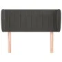 Cabecero de terciopelo gris oscuro 93x23x78/88 cm de , Cabeceros y pies de cama - Ref: Foro24-3117419, Precio: 51,76 €, Descu...