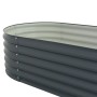 Arriate de acero galvanizado gris 400x80x44 cm de vidaXL, Maceteros y jardineras - Ref: Foro24-45526, Precio: 150,02 €