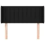 Cabecero de tela negro 83x16x78/88 cm de , Cabeceros y pies de cama - Ref: Foro24-3118982, Precio: 37,21 €, Descuento: %