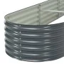 Gray galvanized steel flower bed 400x80x44 cm by vidaXL, Pots and planters - Ref: Foro24-45526, Price: 159,95 €, Discount: %