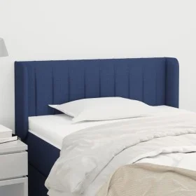 Blue fabric headboard 93x16x78/88 cm by , Headboards and footboards - Ref: Foro24-3118994, Price: 47,54 €, Discount: %