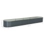 Arriate de acero galvanizado gris 400x80x44 cm de vidaXL, Maceteros y jardineras - Ref: Foro24-45526, Precio: 150,02 €