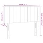 LED-Kopfteil aus dunkelblauem Samt, 90 x 5 x 78/88 cm von , Kopf- und Fußteile - Ref: Foro24-3121890, Preis: 52,38 €, Rabatt: %