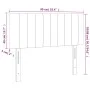 LED-Kopfteil aus dunkelblauem Samt, 90 x 5 x 78/88 cm von , Kopf- und Fußteile - Ref: Foro24-3121890, Preis: 55,64 €, Rabatt: %
