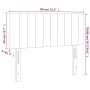 Kopfteil mit LED aus dunkelgrauem Stoff 80x5x78/88 cm von , Kopf- und Fußteile - Ref: Foro24-3121825, Preis: 37,22 €, Rabatt: %
