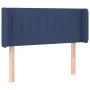 Blue fabric headboard with LED 93x16x78/88 cm by , Headboards and footboards - Ref: Foro24-3123462, Price: 55,39 €, Discount: %