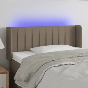 Headboard with LED in taupe gray fabric 93x16x78/88 cm by , Headboards and footboards - Ref: Foro24-3123460, Price: 56,20 €, ...