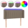 Headboard with LED in taupe gray fabric 93x16x78/88 cm by , Headboards and footboards - Ref: Foro24-3123460, Price: 56,20 €, ...