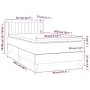 Box spring bed with black fabric mattress 80x200 cm by , Beds and slatted bases - Ref: Foro24-3126359, Price: 276,85 €, Disco...