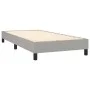 Box spring bed with light gray fabric mattress 90x190 cm by , Beds and slatted bases - Ref: Foro24-3126365, Price: 299,16 €, ...