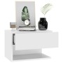 Wall bedside tables 2 units white by vidaXL, Nightstands - Ref: Foro24-810954, Price: 54,39 €, Discount: %