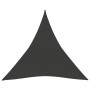 Toldo de vela HDPE gris antracita 160 g/m² 3x3x3 m