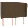 Cama box spring con colchón tela marrón oscuro 140x200 cm de , Camas y somieres - Ref: Foro24-3128128, Precio: 492,95 €, Desc...