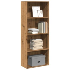 Estantería de madera de ingeniería roble artisian 60x30x152 cm en Librerías y estanterías | Comprar online en Foro24