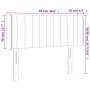 Kopfteil aus schwarzem Samt mit LED 93x16x78/88 cm von , Kopf- und Fußteile - Ref: Foro24-3123512, Preis: 57,64 €, Rabatt: %