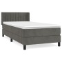 Boxspringbett mit dunkelgrauer Samtmatratze 90x190 cm von , Betten und Lattenroste - Ref: Foro24-3131052, Preis: 303,13 €, Ra...