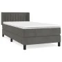 Boxspringbett mit dunkelgrauer Samtmatratze 90x190 cm von , Betten und Lattenroste - Ref: Foro24-3131052, Preis: 280,49 €, Ra...
