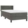 Boxspringbett mit dunkelgrauer Samtmatratze 90x190 cm von , Betten und Lattenroste - Ref: Foro24-3131052, Preis: 303,13 €, Ra...