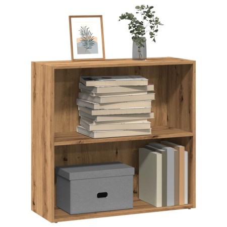 Estantería de madera de ingeniería roble artisian 80x30x77 cm en Librerías y estanterías | Comprar online en Foro24