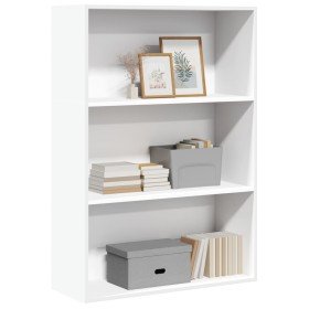 Estantería de madera de ingeniería blanca 80x30x114 cm en Librerías y estanterías | Comprar online en Foro24