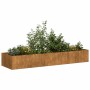 Jardinera oxidada 280x80x40 cm acero corten en Maceteros y jardineras | Comprar online en Foro24