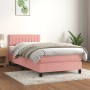 Boxspringbett mit rosa Samtmatratze 90x200 cm von , Betten und Lattenroste - Ref: Foro24-3141406, Preis: 293,04 €, Rabatt: %