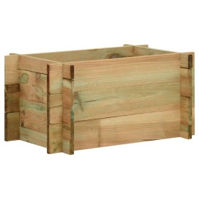 Impregnated pine wood vegetable planter 40 cm by , Pots and planters - Ref: Foro24-43347, Price: 37,43 €, Discount: %