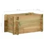 Impregnated pine wood vegetable planter 40 cm by , Pots and planters - Ref: Foro24-43347, Price: 38,07 €, Discount: %