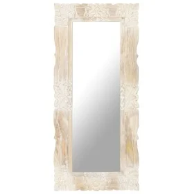 Spiegel aus massivem Mangoholz weiß 110x50 cm von , Spiegel - Ref: Foro24-321634, Preis: 111,72 €, Rabatt: %