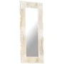 Solid white mango wood mirror 110x50 cm by , Mirrors - Ref: Foro24-321634, Price: 111,72 €, Discount: %