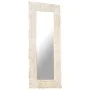 Solid white mango wood mirror 110x50 cm by , Mirrors - Ref: Foro24-321634, Price: 111,72 €, Discount: %