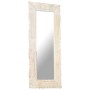 Spiegel aus massivem Mangoholz weiß 110x50 cm von , Spiegel - Ref: Foro24-321634, Preis: 114,02 €, Rabatt: %