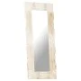 Solid white mango wood mirror 110x50 cm by , Mirrors - Ref: Foro24-321634, Price: 111,72 €, Discount: %
