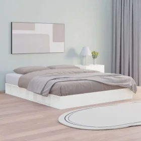 Solid wood bed frame 140x200 cm by , Beds and slatted bases - Ref: Foro24-820677, Price: 137,78 €, Discount: %