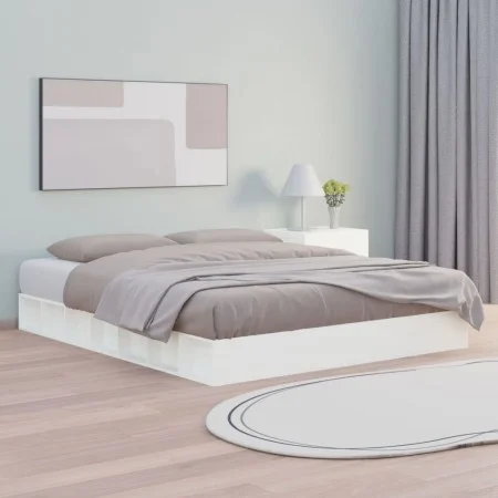 Solid wood bed frame 140x200 cm by , Beds and slatted bases - Ref: Foro24-820677, Price: 137,76 €, Discount: %